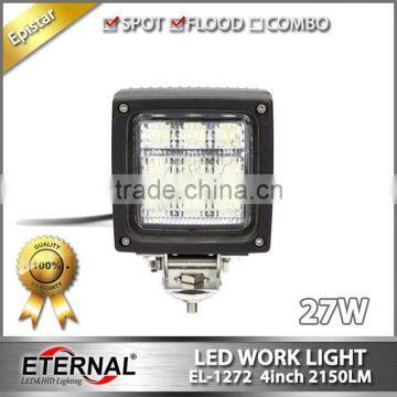 4in square 27W agriculture vehicles tractor harvester trailer truck led flood light