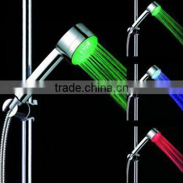 Temperature SENSOR 3 Color Changing LED Light Bathroom Shower Head