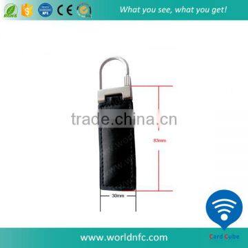 13.56MHz Smart Leather Keyfob, Key Tag for Security System photo-2