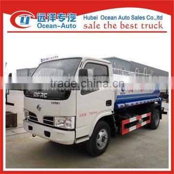 Dongfeng 4X2 drive wheel 4000liter stainless steel water tank truck for sale