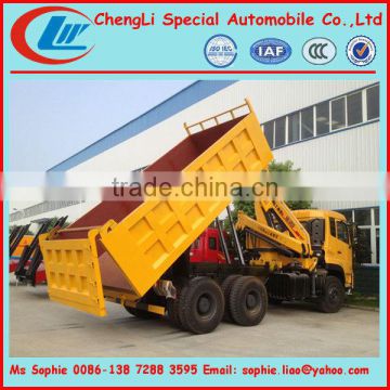 6x4 crane mounted dump truck , crane dump truck,dump truck with crane