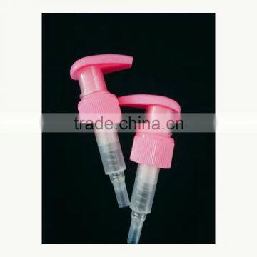 Cosmetic lotion pump for bottle pink