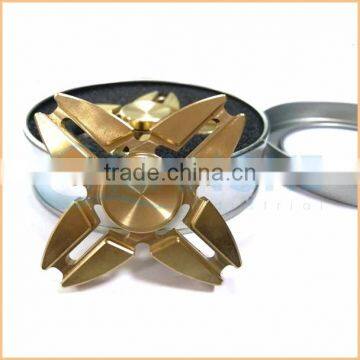 Finger Gyro Hand Fidget Spinner Gyro Copper Four Finger Gyro photo-2