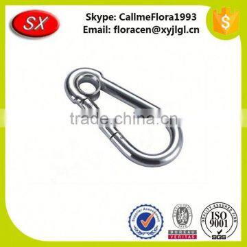 Factory Supply OEM&ODM Customized Carabiner Hook With Eyelet (Galvanized/Nickel/Anode) photo-3