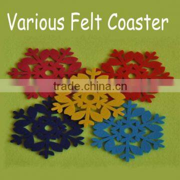 Pressed Cup Felt Coaster for Home Use or Coffee Shop photo-2