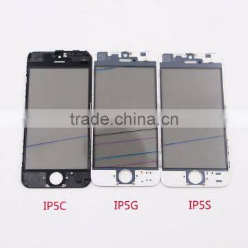 Glass With Frame With OCA With Polarizer 4 in 1 Assembly For IPhone5 Repair Part With Best Quality photo-2