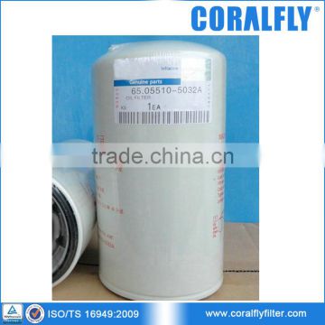 Coralfly OEM Truck Engine Oil Filter 65.05510-5032A