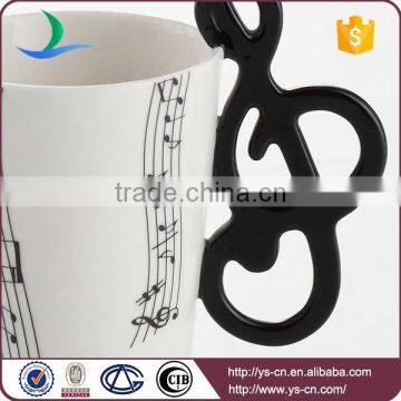 Party Gift Ceramic Mugs For Sublimation With Music Note photo-2