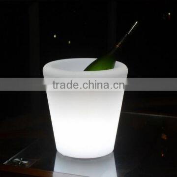 BSCI led champagne ice bucket with white led lighting