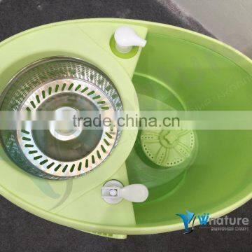 360 SPINNING ROTATING SPIN FLOOR MOP & BUCKET SET + 2 MICROFIBRE CLEANING HEADS photo-3