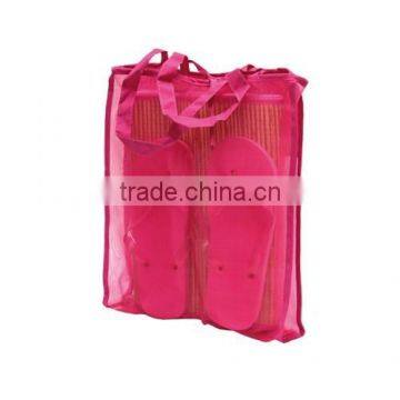 Beach Straw Mat Set With Flip Flop photo-2