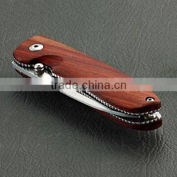 Multifunction Rosewood Handle Folding Knife, Outdoor Survival Hunting Knives photo-5