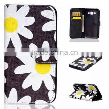 PU Leather Phone Case Flip Leather Holster Wallet Phone Shell for Samsung J5 photo-5