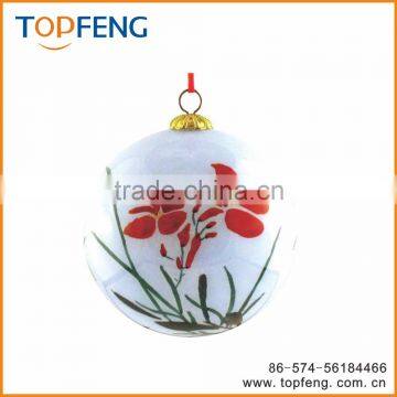 Beauty Glass Christmas Painting Ball/christmas Ornament Glass Ball/inside Clear Glass Ball Christmas Tree Ornament photo-3