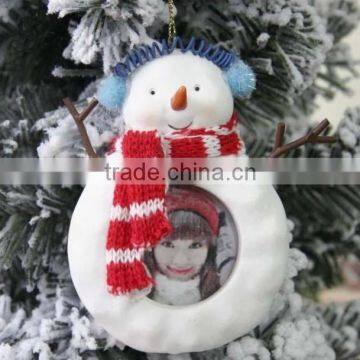 Christmas snowman resin pendant mini photo frame