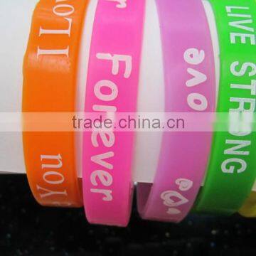 custom UV silicone bracelet
