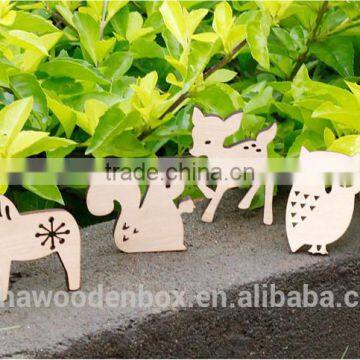 Refined Wooden Label Stickers With Magnet for Fridge