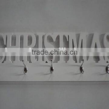 With Hooks Wood Wall Mounted Shelving photo-2