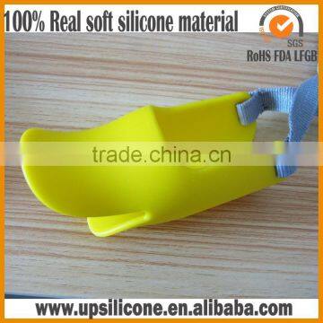 Muzzle Quick Fit Nylon Dog Muzzle Secure Rubber Mesh Dog Basket Muzzle photo-2