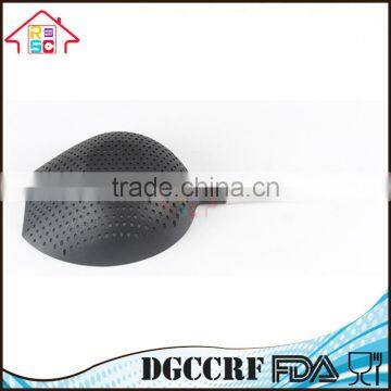 NBRSC Black Nylon Large Scoop Colander Vegetable Pasta Heat Resistant Strainer With Stainless Steel Handle photo-4