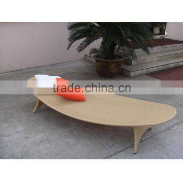 Outdoor Morden Wicker Chaise Lounge Leaf photo-2