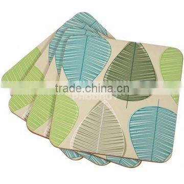 Lacquered Wooden Coasters/ Lacquer Coaster Set/ Showy Lacquer Coaster photo-2