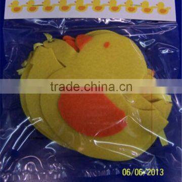 2017 Yellow Ducks Rubber Ducky Baby Shower Nursery Party Decoration Felt Garland made in China