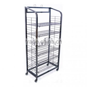 Retail counter wire rack displays