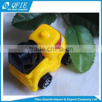 Cheap plastic small pull back vehicle toy for children and slot machine