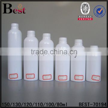 2017 hot new products promotion cosmetic stock 80ml 100ml 110ml 120ml 130ml 150ml white empty pet plastic spray bottle