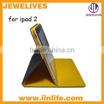 high quality leather stand case for ipad 2