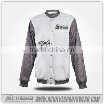 100% Polyester Dye sublimation custom baseball jerseys/jacket