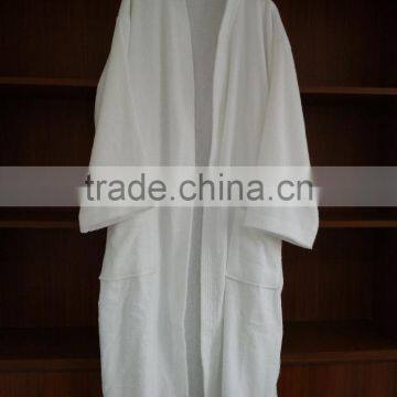 Factory Pice Custom Logo Unisex 100% Cotton Terry Hotel Bathrobe Wholesale photo-2