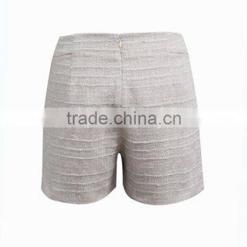 2015 New Designed Ladies Tweed Fashion Short photo-2