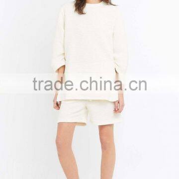 Best Selling Women 100% Polyester White Sweatshirt for Sale photo-3