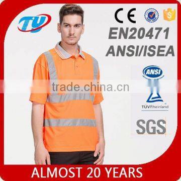 Fluorescent class 2 Safety T Shirt for man