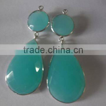 Latest Design Handmade Turquoise Stone Necklace With Earrings photo-2