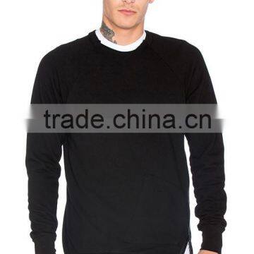 Custom Your Own Logo Wholesale Single Side Zipper Crewneck Sweatshirt for Men photo-2