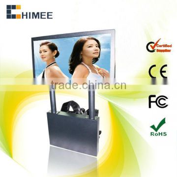 23.6inch lcd screen backpack digital signage hanging video player