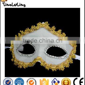 Eco-Friendly Fashion Party Masquerade White Plastic Masks for Sale photo-2