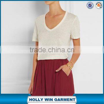 Software 100% pima cotton blank t-shirt for women