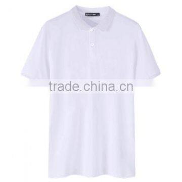 Men's T-shirt in the Summer Comfortable Pure Color Cotton Short Sleeve Polo Shirt photo-5