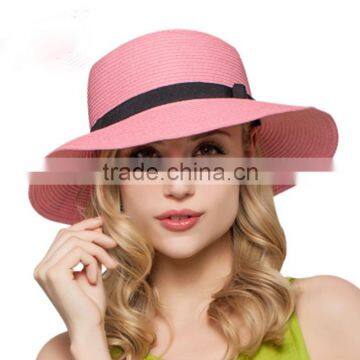 Zm40593b Summer New Fashion Simple Design Women Staw Sun Visor Hat photo-2