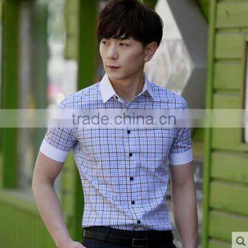 Custom Juqian Brand Stylish Slim Latest Shirt Designs Short Sleeve High-end Man Shirt photo-3
