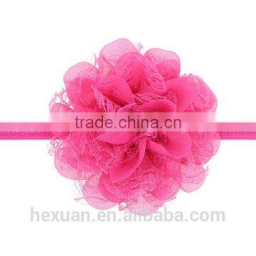 Handmade Crochet Baby Headband Flower Hairband for Girls photo-3