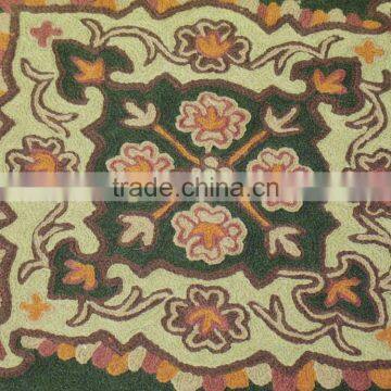 Embroidered Ethnic India Pillow Decor Accent Cushion Cover Kashmir Wool Crafts photo-3