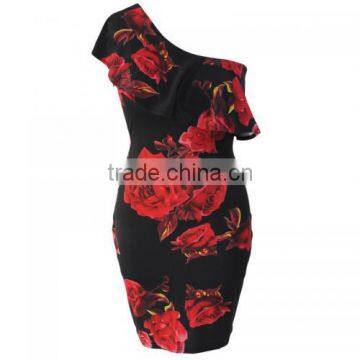 Fashion Retro Sexy Off Shoulder Lady Dress photo-4