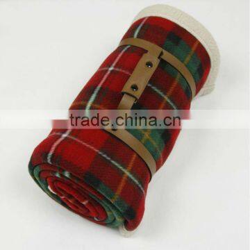 Cheap Double-side Polar Fleece Travel Rug/Blanket(KN-BL-38) photo-1