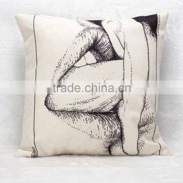 2016 NEW Fashion Design Square Adult Interest Linen Furnishing Cushions Cover Home Office Seat Pillow Cover photo-4