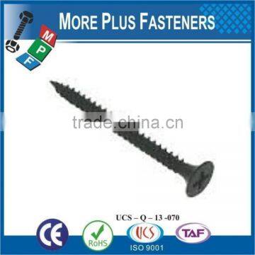 Made in Taiwan Carbon Steel Phillips Bugle Head Gray Phosphate Sharp Point Drywall Screw